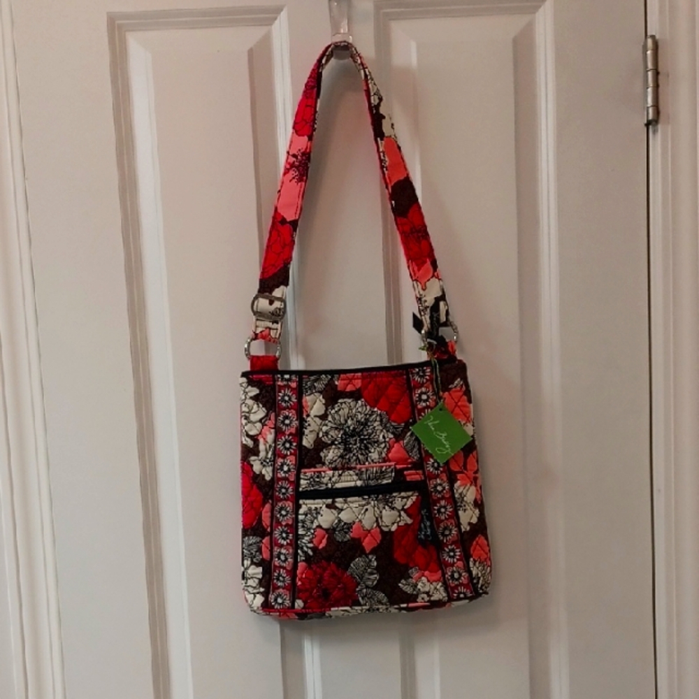 NEW VERA BRADLEY Floral Patterned Shoulder Bag